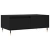 vidaXL Salongbord svart 90x50x36,5 cm konstruert tre