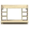 vidaXL Veggmontert skrivebord sonoma eik 105x48x75 cm konstruert tre