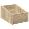 vidaXL LP-plateboks Sonoma eik 23 x 33 x 16 cm Konstruert tre