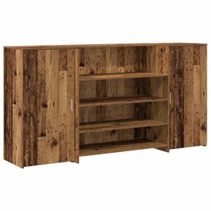 vidaXL Resepsjonspult gammelt tre 200x50x103,5 cm konstruert tre