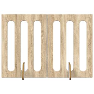 vidaXL Folding Pet Fence 2 stk. Sonoma eik 100,5 x 38 x 70 cm