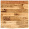 vidaXL Bordplate 80x80x2,5 cm naturlig kant grovt heltre mangotre