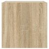 vidaXL Vegghengte TV-benker med LED 2 stk sonoma eik 40,5x35x40 cm