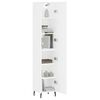 vidaXL Highboard hvit 34,5x34x180 cm konstruert tre