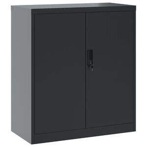 vidaXL Arkivskap antrasitt 79x40x90 cm st&aring;l