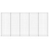 vidaXL Gabion med dekker galvanisert st&aring;l 300x30x150 cm