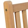 vidaXL Utestoler 4 stk heltre teak