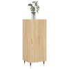 vidaXL Skjenk sonoma eik 34,5x34x90 cm konstruert tre