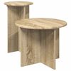 vidaXL Sidebordssett 2 stk. Sonoma eik &Oslash; 45 x 35 cm Konstruert tre