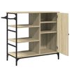 vidaXL Kjøkkentralle sonoma eik 87,5x38,5x84,5 cm konstruert tre