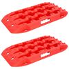 vidaXL Traction Board 2 pcs R&oslash;d 57,5 x 30,5 x 5,5 cm Forsterket nylon