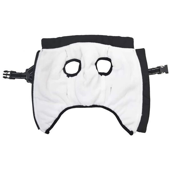 vidaXL Hundefrakk med sele vanntett reflekterende svart L28