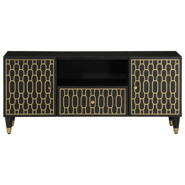 vidaXL TV-benk 105x33x46 cm heltre mango