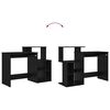 vidaXL Skrivebord Svart Eik 120,5 x 44 x 88,5 cm Konstruert tre
