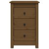 vidaXL Nattbord 2 stk honningbrun 40x35x61 cm heltre furu
