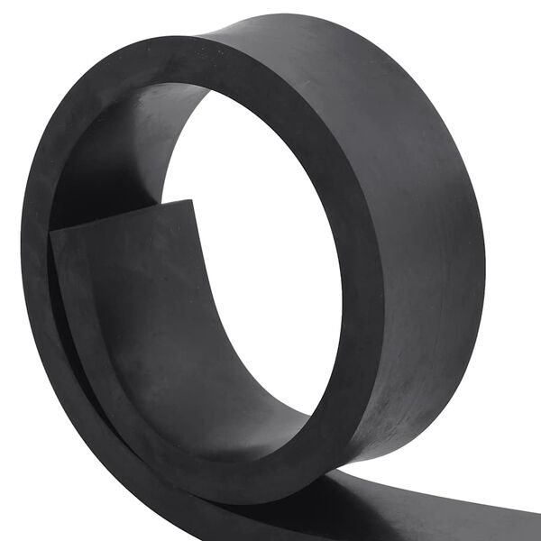 vidaXL Gummikant for sn&oslash;plog svart 100x10x2 cm