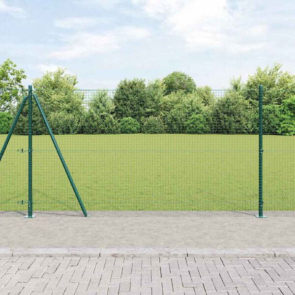 vidaXL Gjerdep&aring;le gr&oslash;nn 25 x 1,2 m (25 x 25 mm mesh) St&aring;l og PVC