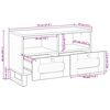 vidaXL TV-skap med skuff Brun 70 x 33 x 46 cm Massiv mango tre