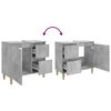 vidaXL Baderomsskap betonggrå 65x33x60 cm konstruert tre