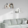 vidaXL Vegghylle 2 pcs Hvit marmor 115 x 9 x 3 cm Konstruert tre