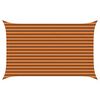 vidaXL Solskygge seil Oransje og Brunt 4 x 2,5 m 100% polyester Oxford