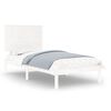 vidaXL Sengeramme hvit heltre 90x190 cm Single