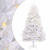 vidaXL Kunstig juletre 300 LED-lys PVC og st&aring;l Hvit