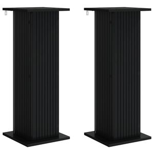 vidaXL Planteholder 2 stk. Svart 30,5 x 30 x 80,5 cm Konstruert tre
