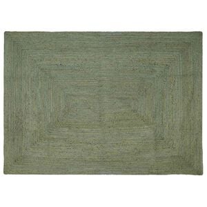 vidaXL Omr&aring;detepper Rektangul&aelig;r Olivengr&oslash;nn 200 x 290 cm Jute