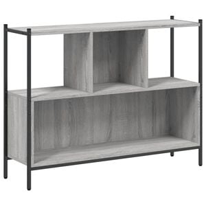 vidaXL Bokhylle gr&aring; sonoma 102x28x77,5 cm konstruert tre