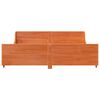 vidaXL Sengeramme uten madrass voksbrun 180x200 cm heltre furu
