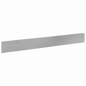 vidaXL Gjerdekant 50 stk. 100 x 12 cm St&aring;l S&oslash;lv
