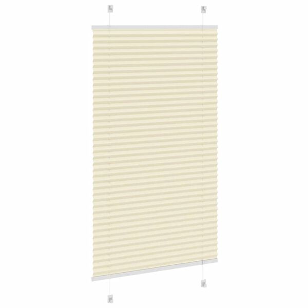 vidaXL pliss&eacute;gardin krem 70x150 cm Stoff Bredde 69,4 cm Polyester