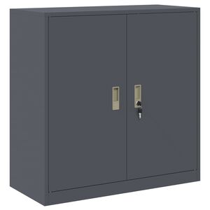 vidaXL Oppbevaringsskap Antrasitt 90 x 40 x 90 cm St&aring;l