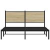 vidaXL Sengeramme i metall uten madrass sonoma eik 140x200 cm