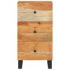 vidaXL Skjenk med 3 skuffer 40x33,5x75 cm heltre akasie