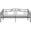 vidaXL Ramme til sovesofa svart metall 90x200 cm