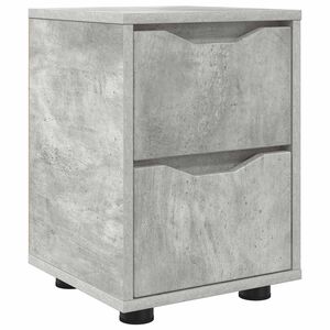 vidaXL Nattbord Betonggr&aring; 30,5 x 30 x 43 cm Konstruert tre