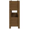 vidaXL Plantekasse honningbrun 77x25x66 cm heltre furu