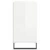 vidaXL Skjenk h&oslash;yglans hvit 103,5x35x70 cm konstruert tre