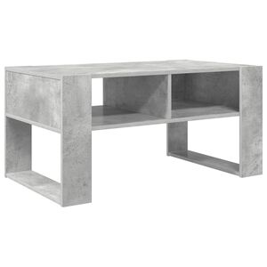 vidaXL Kaffebord Betonggr&aring; 92 x 53 x 45 cm Konstruert tre