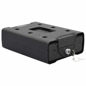 vidaXL Bil Safe med lås Svart 21.8 x 16 x 7 cm Stål