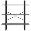 vidaXL Bokhylle betonggrå 100x30x105 cm konstruert tre