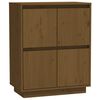 vidaXL Skjenk honningbrun 60x34x75 cm heltre furu