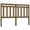 vidaXL Sengegavl honningbrun 126x4x100 cm heltre furu