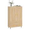 vidaXL Highboard sonoma eik 69,5x31x115 cm konstruert tre