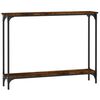 vidaXL Konsollbord r&oslash;kt eik 100x22,5x75 cm konstruert tre