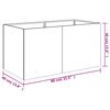 vidaXL Plantekasse 80x40x40 cm cortenst&aring;l