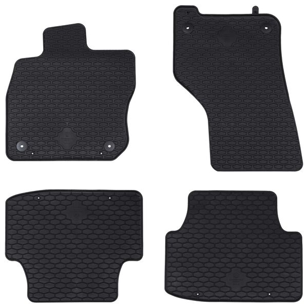 vidaXL Bilmatte 4 pcs Svart passer til VW GOLF VIII Variant 2020-