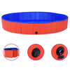 vidaXL Sammenleggbart hundebasseng r&oslash;d 200x30 cm PVC